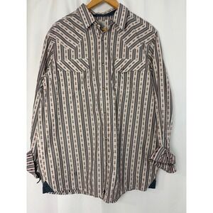 Moonshine Spirit‎ Brad Paisley Mens XL Pearl Snap Western Stripe Shirt Cowboy